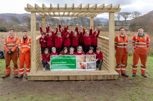 BSW apprentices showcase skills with school pergola build